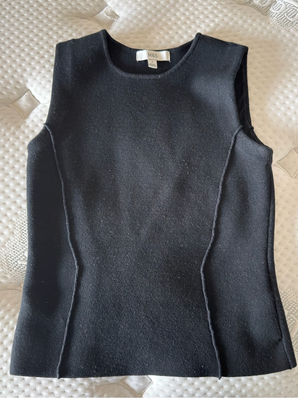 Marks & Spencer Black Sleeveless Knit Tank Top